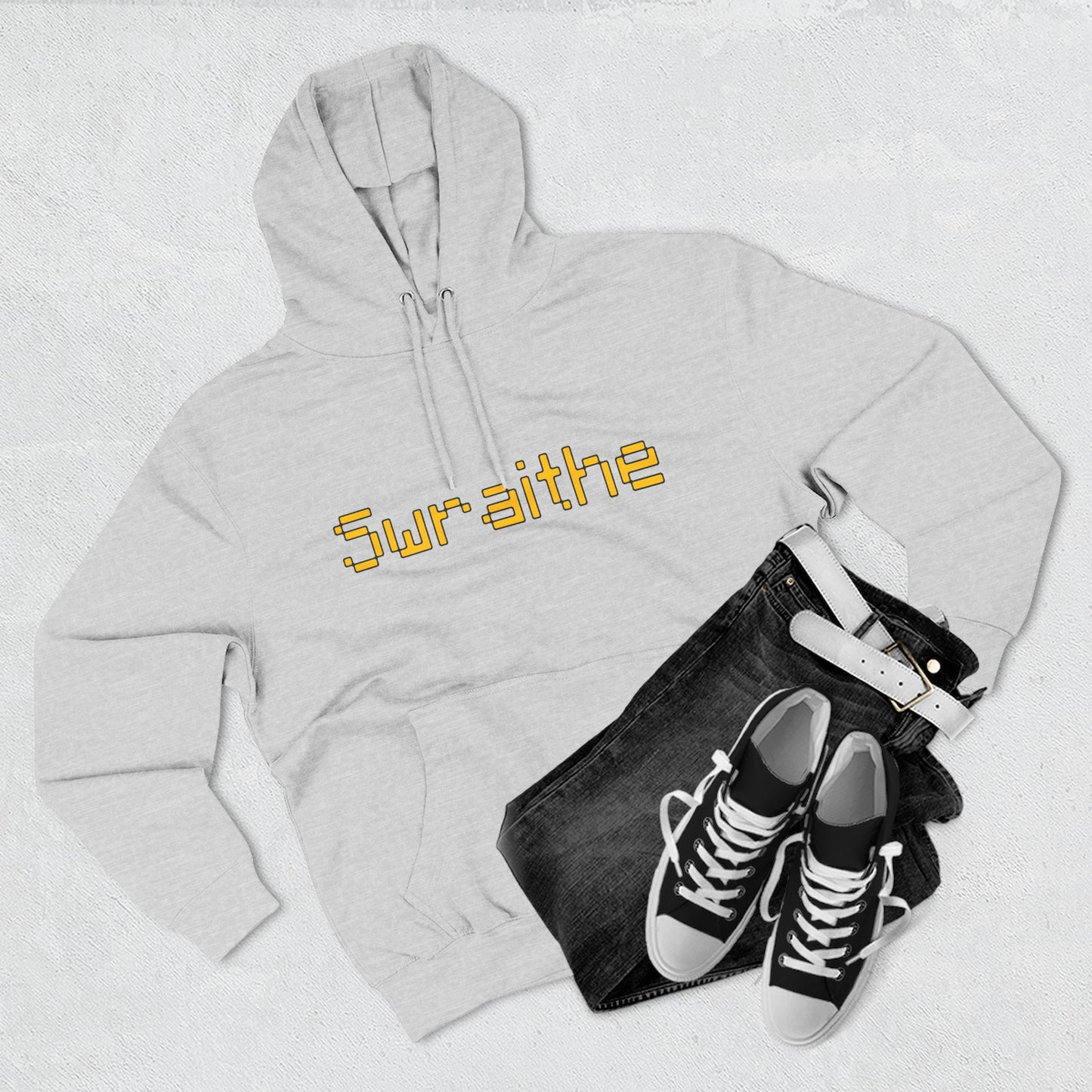 Swraithe Minecraft Text Three-Panel Fleece Hoodie