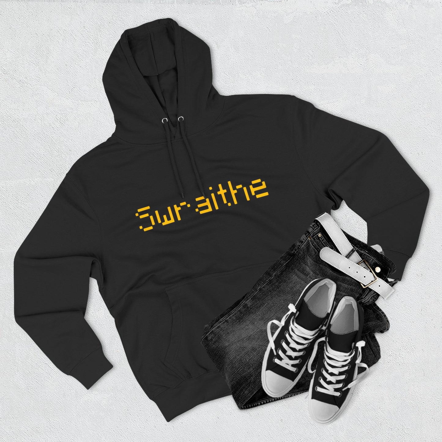 Swraithe Minecraft Text Three-Panel Fleece Hoodie