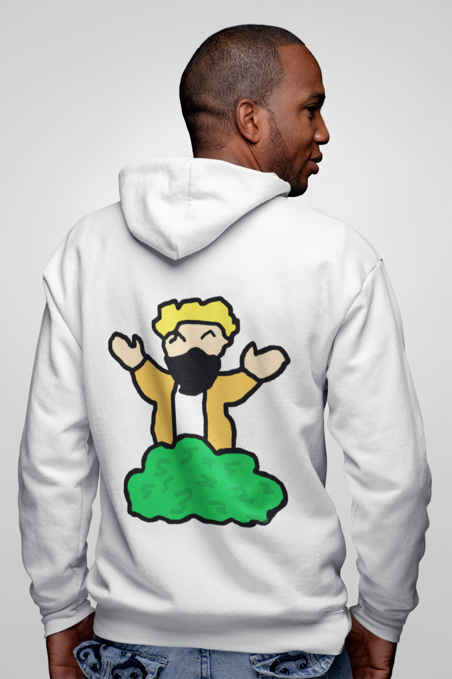Swraithe in a Bush Three-Panel Fleece Hoodie