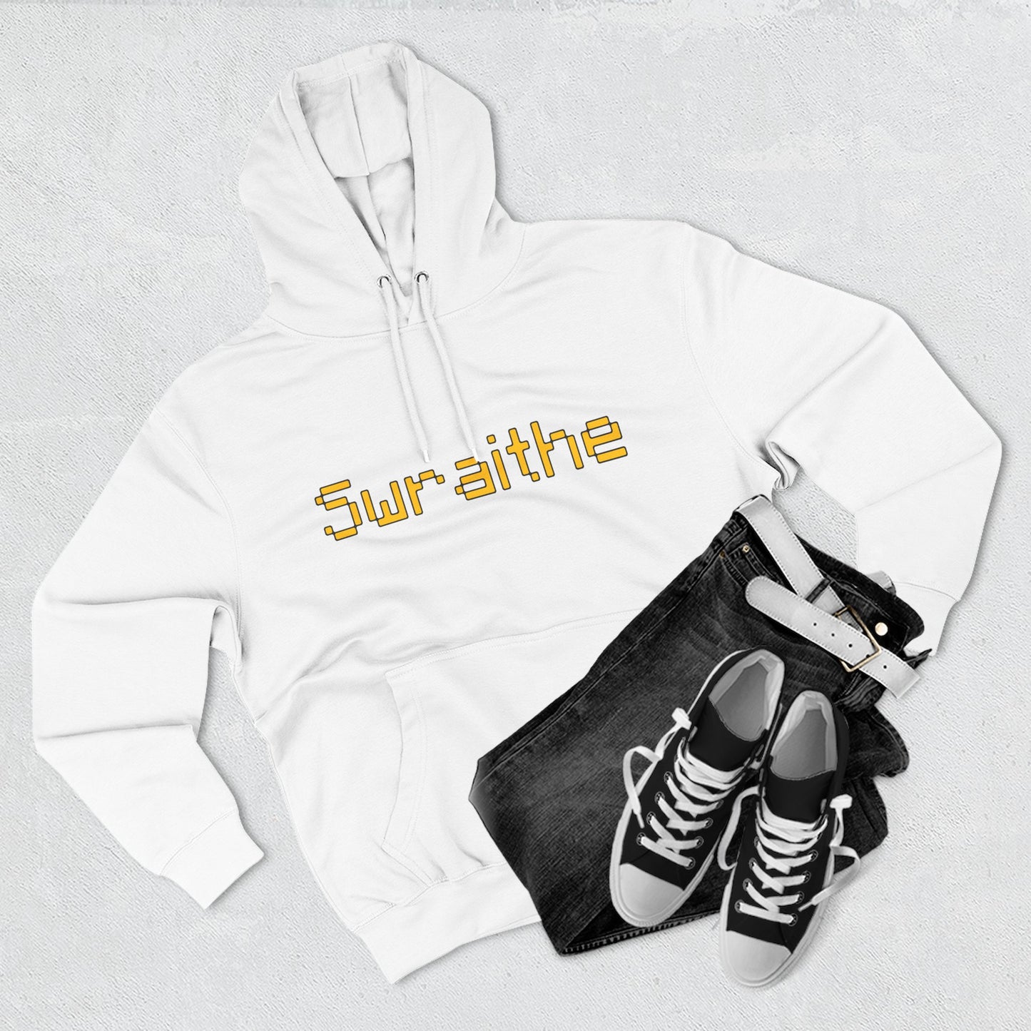 Swraithe Minecraft Text Three-Panel Fleece Hoodie