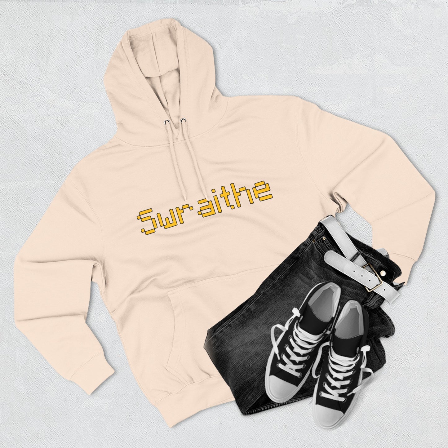 Swraithe Minecraft Text Three-Panel Fleece Hoodie